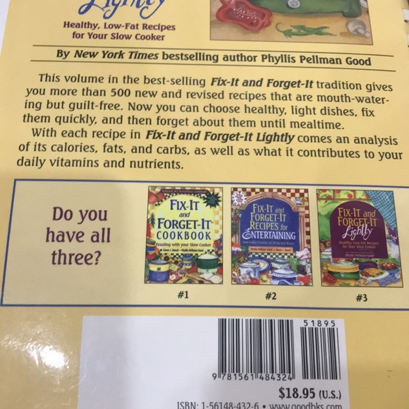 Fix and forget slow cooker  cook books author Phyllis Perlman Good - Picture 5 of 5